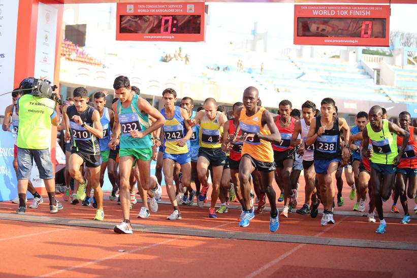 TCS World 10K Running Event in Bangalore, India