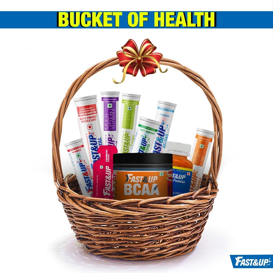 A basket containing Fast&Up Supplements
