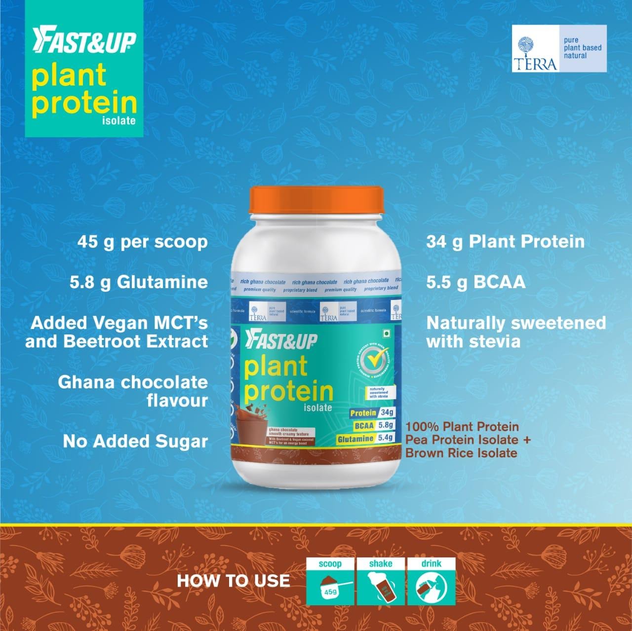 Fast&up Plant Protein Powder